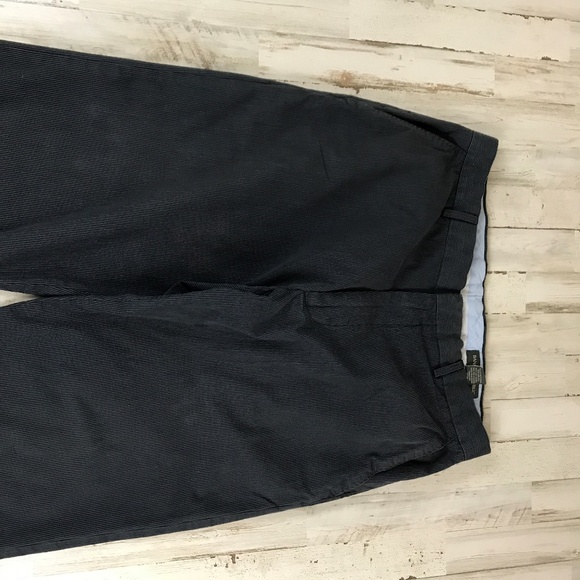 Banana Republic Mens Chino Pants 35/34 Blue Micro Striped 100% Cotton with FLAW - Picture 5 of 8